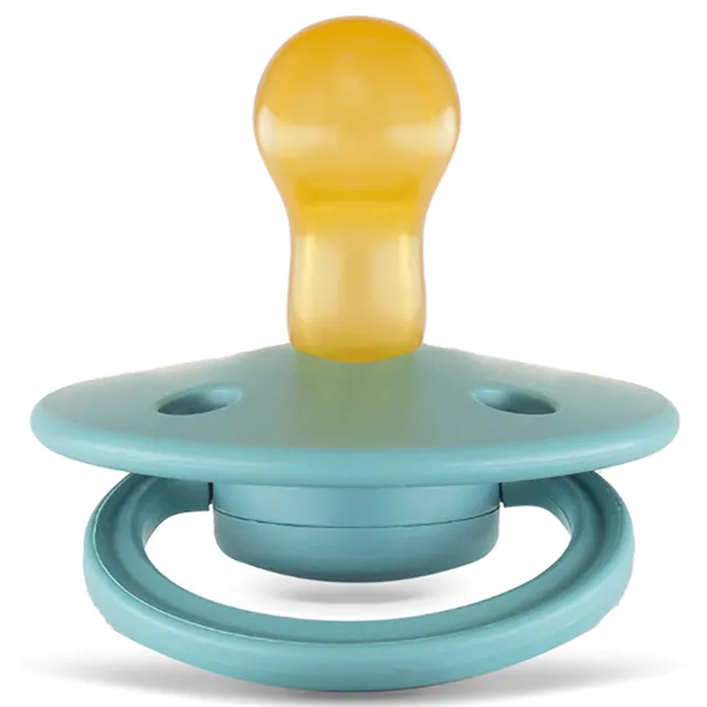 Rebael - Mono Natural Rubber Round Pacifier Size 1 - Baby 0-6M 1-pack - Powder