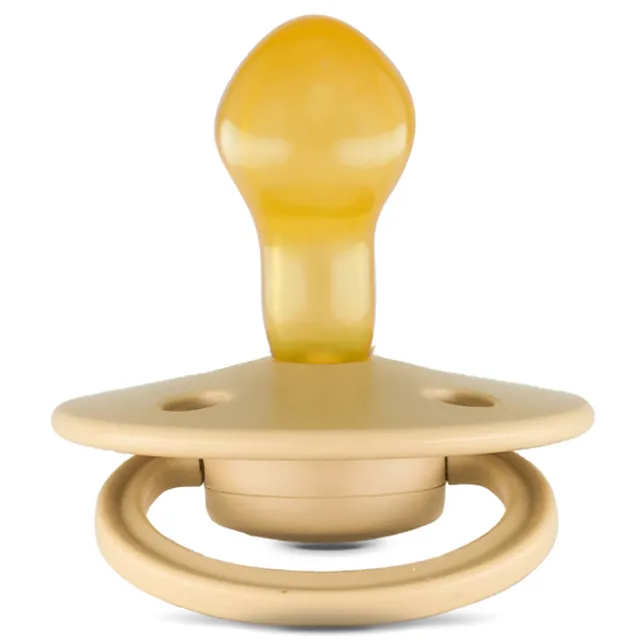 Rebael - Mono Natural Rubber Round Pacifier Size 2 - Baby 6M+ 1-pack - Almond