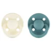Rebael – Mono Natural Rubber Round Pacifier Size 2 – Baby 6M+ 2-pack – Champagne Powder