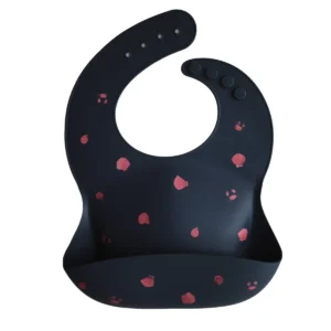 Mushie – Silicone Bib Shells Smoke