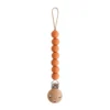 Mushie – Pacifier Clips Halo Clementine