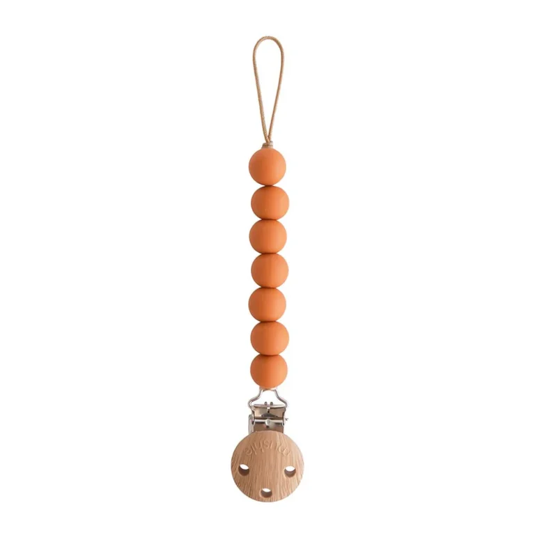 Mushie - Pacifier Clips Halo Clementine