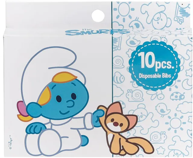 Smurfs 10 Box Disposable Bibs