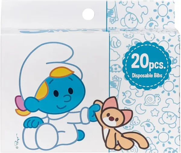 Smurfs 20 Box Disposable Bibs