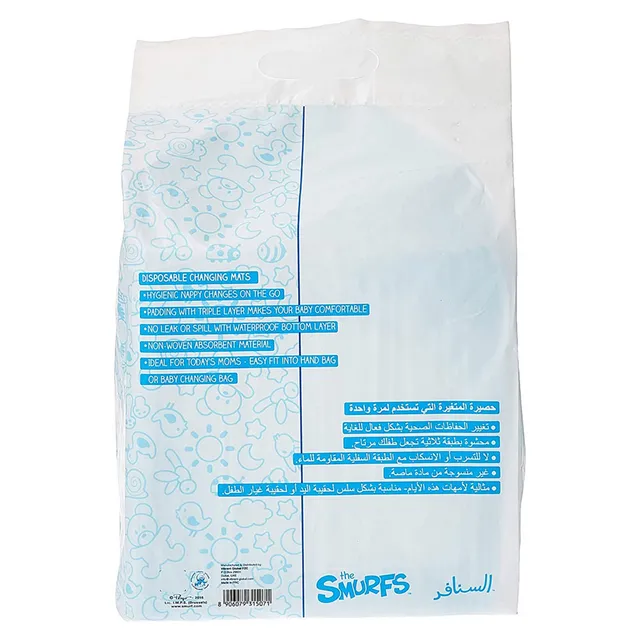 Smurfs - Disposable Changing Mats, Polybag 20pcs (Bundle of 2)