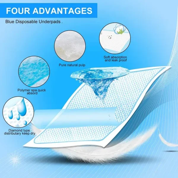 Smurfs – Disposable Changing Mats, 240 Counts – Blue