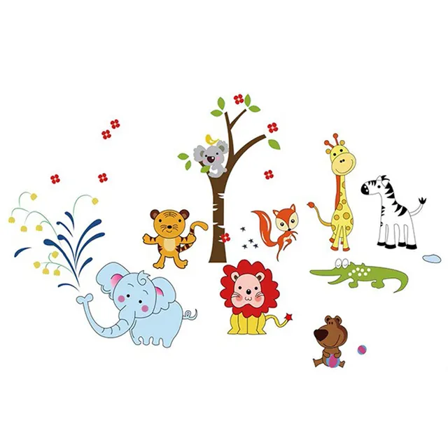 StickieArt - Jungle Toons - Wall Decal - Large - 60 x 90 cm