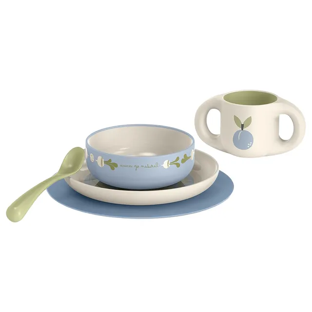 Suavinex Blue Toddler Feeding Set - +6m - Assorted