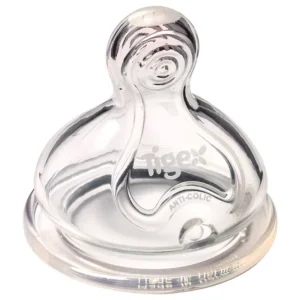 Tigex – 2 Wide Neck Silicone Teats Autonomy+ +6M Liquids/Soups