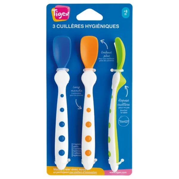Tigex – Set Of 3 Hygienic Spoons