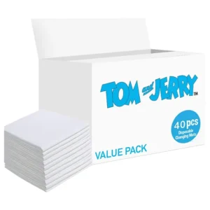 Tom & Jerry Disposable Changing Mats Value Pack – 40 Piece