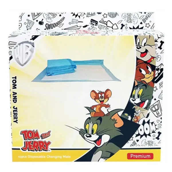 Tom & Jerry – Disposable Changing Mats Box of 10pcs – Buy 1 Get 1 Free