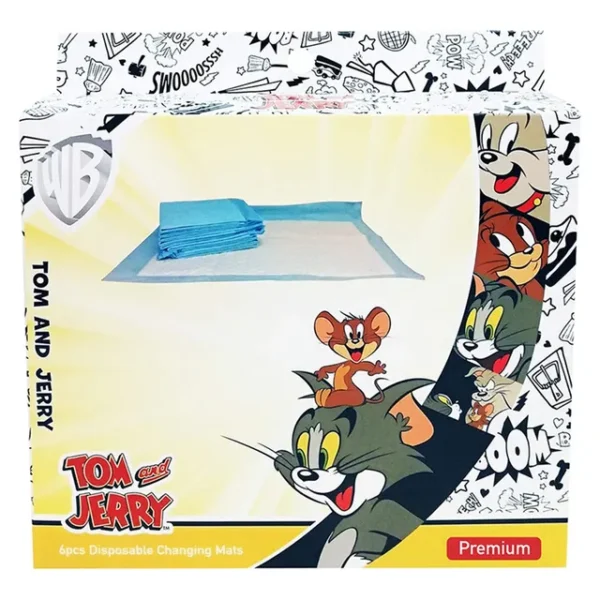 Tom & Jerry – Disposable Changing Mats Box of 6pcs – Buy Get 1 Free