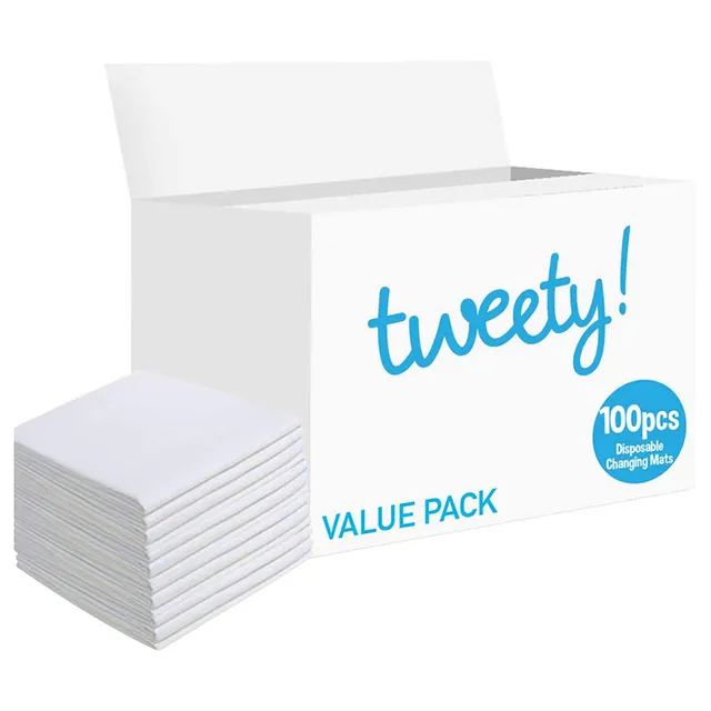 Tweety - Disposable Changing Mats, 240 Counts - White