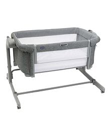 Chicco Next2Me Twins Co-sleeping Crib 0-6m, Magnet Grey