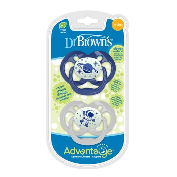 Dr. Browns - Advantage Pacifier - Stage 2 - Blue - Pack of 2