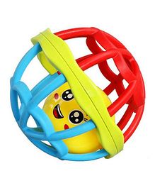 Little Angel - Soft Rattle Ball Toy for Babies with Music Sound and Chewable Design - Multicolor