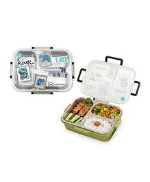 Hydrobrew - Steel Core Bento Lunch Box 3 Compartment 750ml – Olive Roar