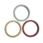 Mushie – Silicone Pearl Teether Bracelets Mellow/Terracotta/Periwinkle