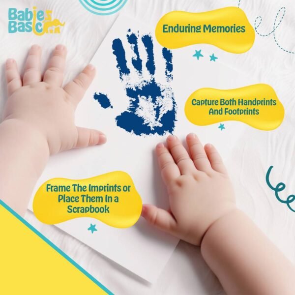 Babies Basic – Clean Fingerprint with two imprint cards – Navy Blue