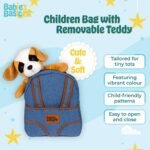 Babies Basic – Kid/Baby bag with detachable Teddy – Brown