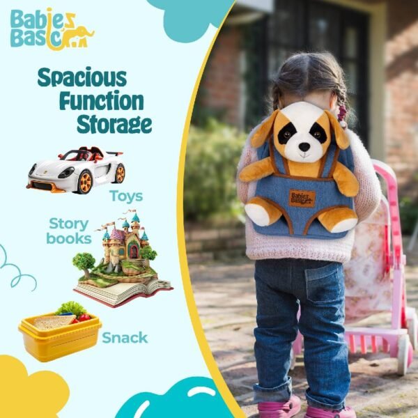 Babies Basic – Kid/Baby bag with detachable Teddy – Brown