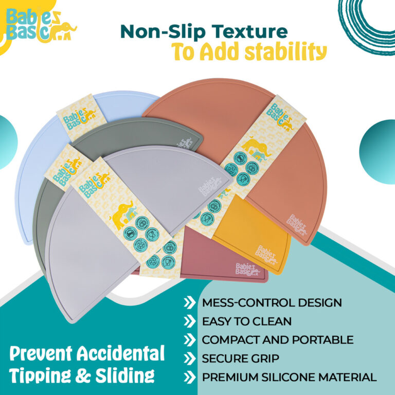 Babies Basic - Silicone Placemat for Kids - Brown