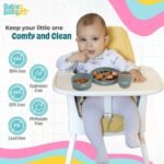 Babies Basic – Silicone Plate – Bowl and Cup- Indigo