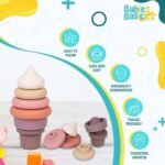 Babies Basic – Silicone Stacking Toy – Ice Cream