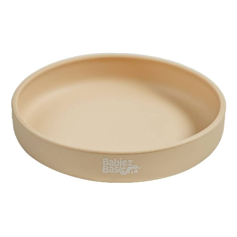 Babies Basic - Feeding Set - Plate with suction - Beige