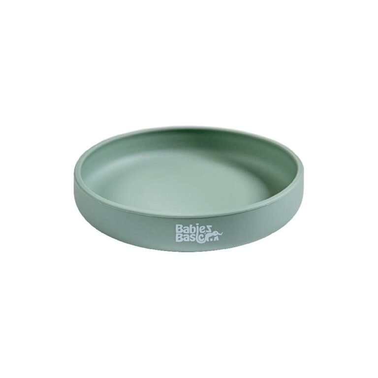 Babies Basic - Feeding Set - Plate with suction - Green
