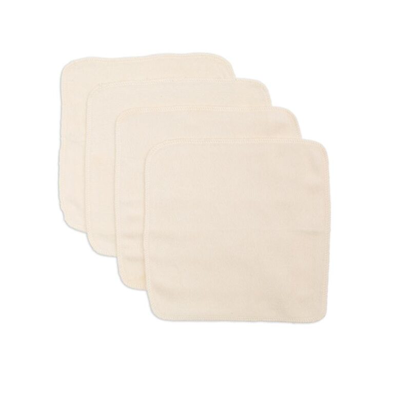 Lulujo - 4-Pack Organic Cotton Face Cloths