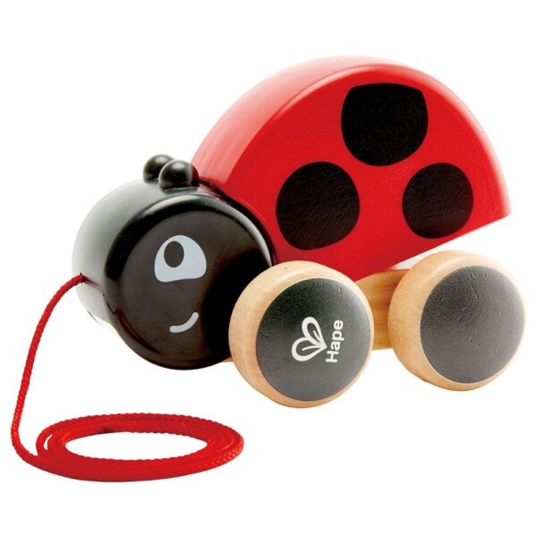 Hape – Ladybug Pull Along – Red