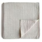 Mushie – Swaddle Blue Stripe