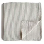Mushie – Swaddle Blue Stripe