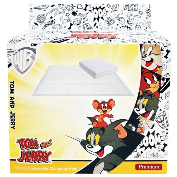 Smurfs – Tom & Jerry Disposable Changing Mats, 81pcs – Combo Pack