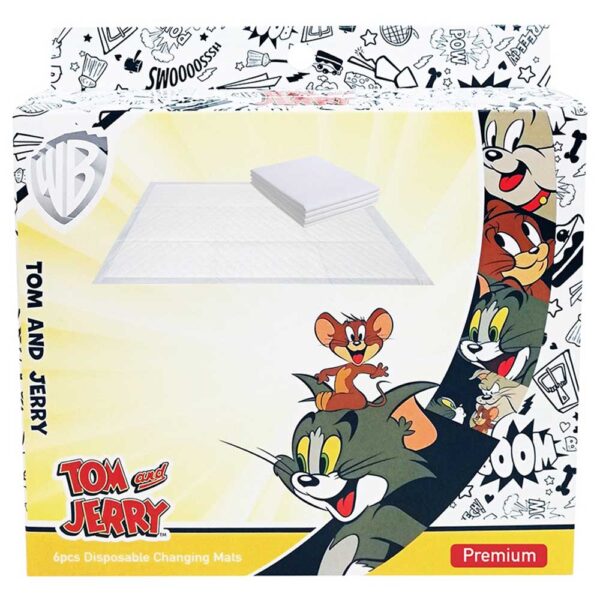 Smurfs – Tom & Jerry Disposable Changing Mats, 81pcs – Combo Pack