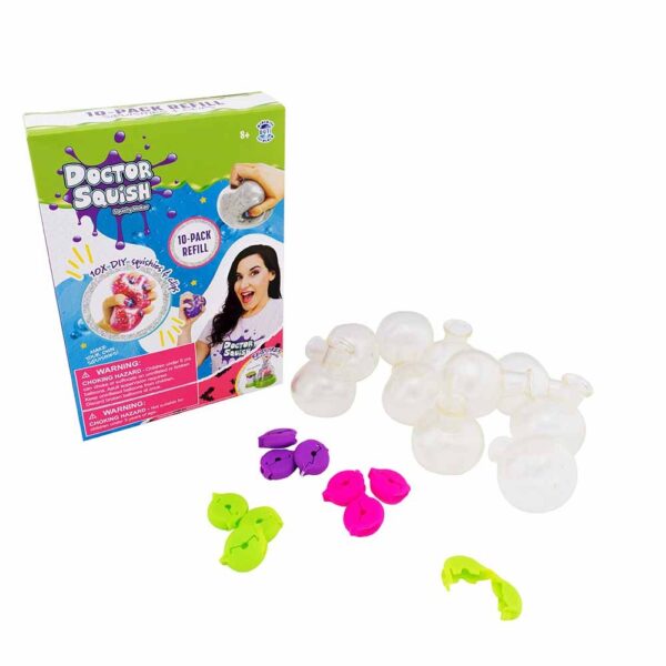 Doctor Squish – Squishy Pack Refill V2 – 10 Balloons + Clips