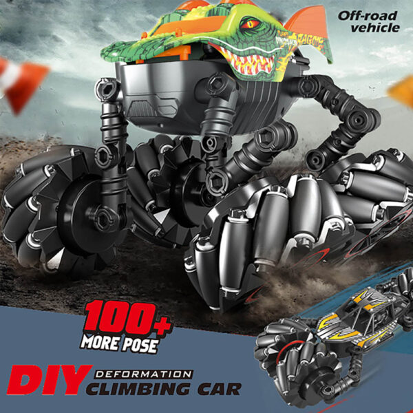 Bricstar – Transformable Drifting Stunt RC Cars – Dinosaur