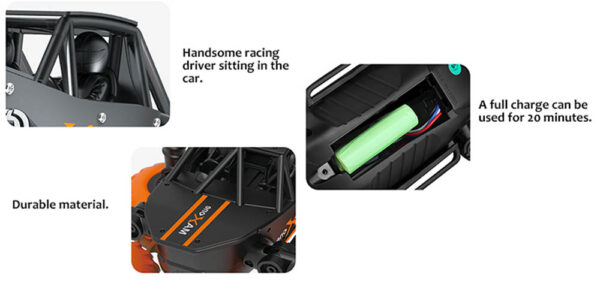 Bricstar – Transformable Drifting Stunt RC Cars – Dinosaur