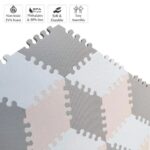 Bumble & Bird – BabySafe Play Mat Multi-Shape 52pcs+22 Edges – Peach & Brown