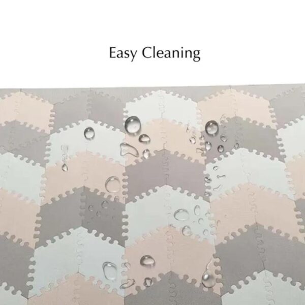 Bumble & Bird – BabySafe Play Mat Multi-Shape 52pcs+22 Edges – Peach & Brown