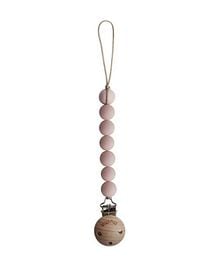 Mushie – Silicone Pacifier Clip Luna – Faux Wood