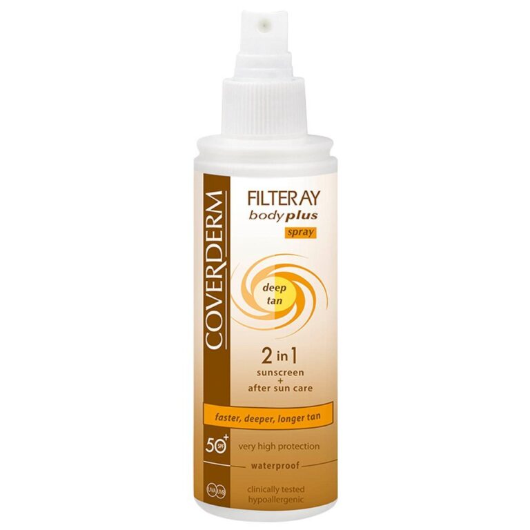 Coverderm - Filteray Body + Deep Tan Spray SPF 50+ -100ml