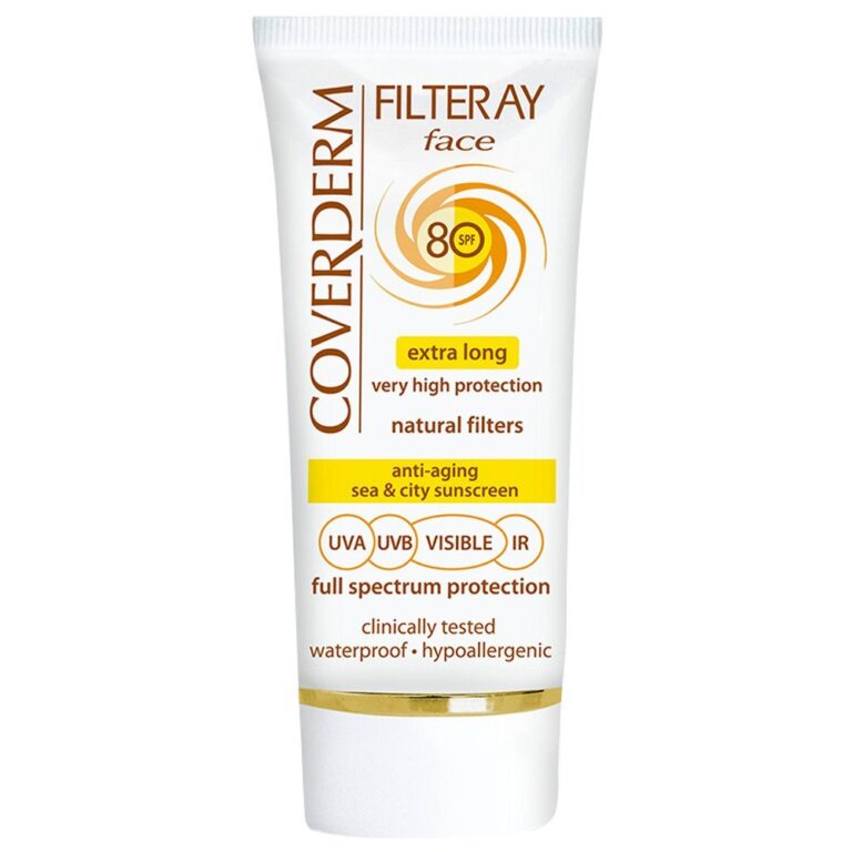 Coverderm - Filteray Face SPF 80 - Light Beige - 50ml
