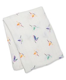 Lulujo - Bamboo Swaddle Blanket Hummingbird
