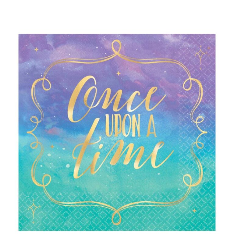 My Party Centre - Disney Princess Hot Stamped Beverage Napkin 16Pcs