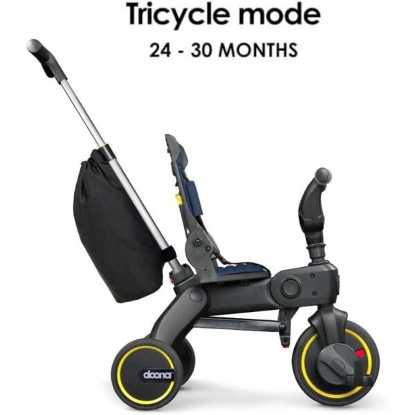 Doona Liki Trike S3 Deep Blue – Premium Foldable Toddler Trike & Travel Tricycle