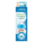 Dr. Browns – PP Wide Neck Options And Blue Rain Bows Feeding Bottle – 270ml