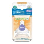 Dr. Browns – Level 4 Wide Neck Silicone Options+ Nipple Pack of 2